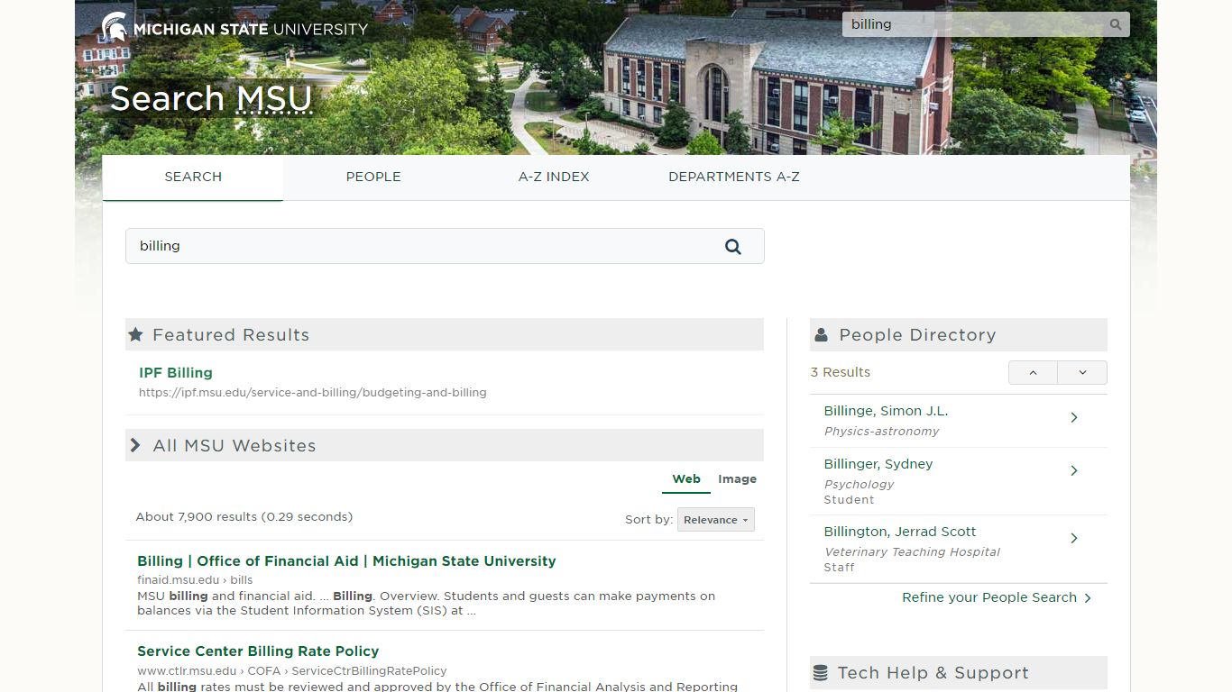 Search MSU | Michigan State University